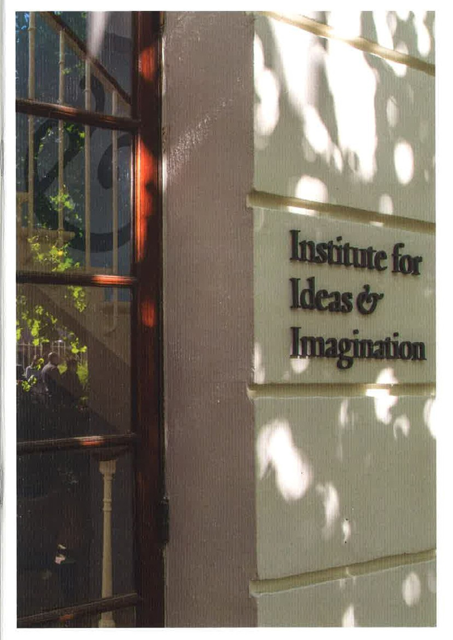 An entrance that writes Institute for Ideas and Imagination