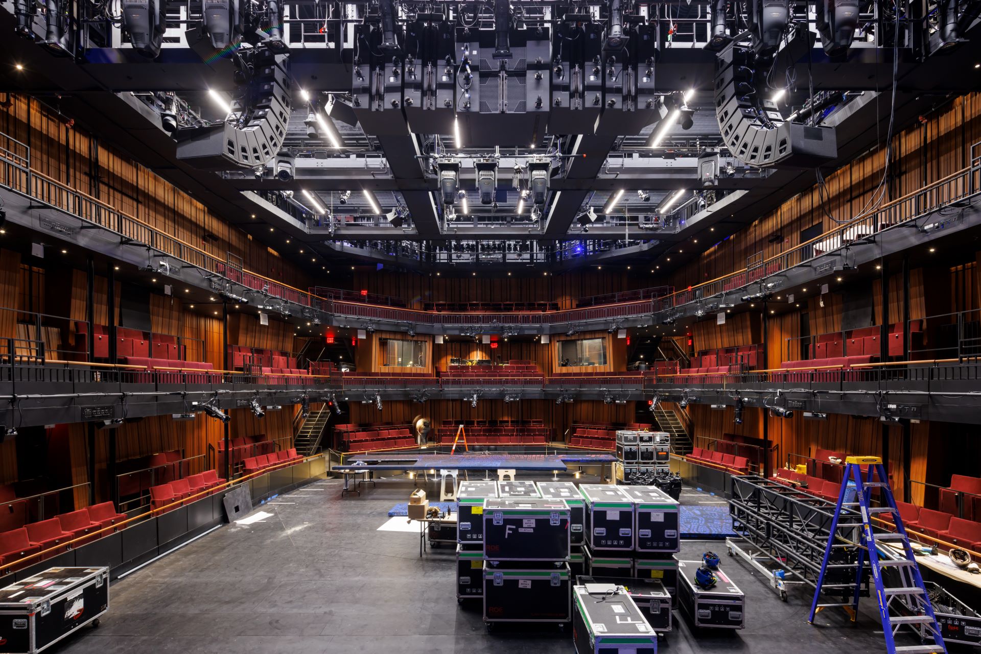 An interior view of the Perelman Center for the Performing Arts