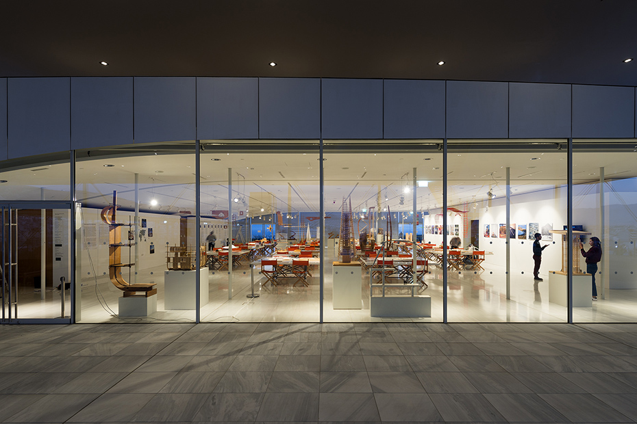 Photo shows the space that exists through a glass window